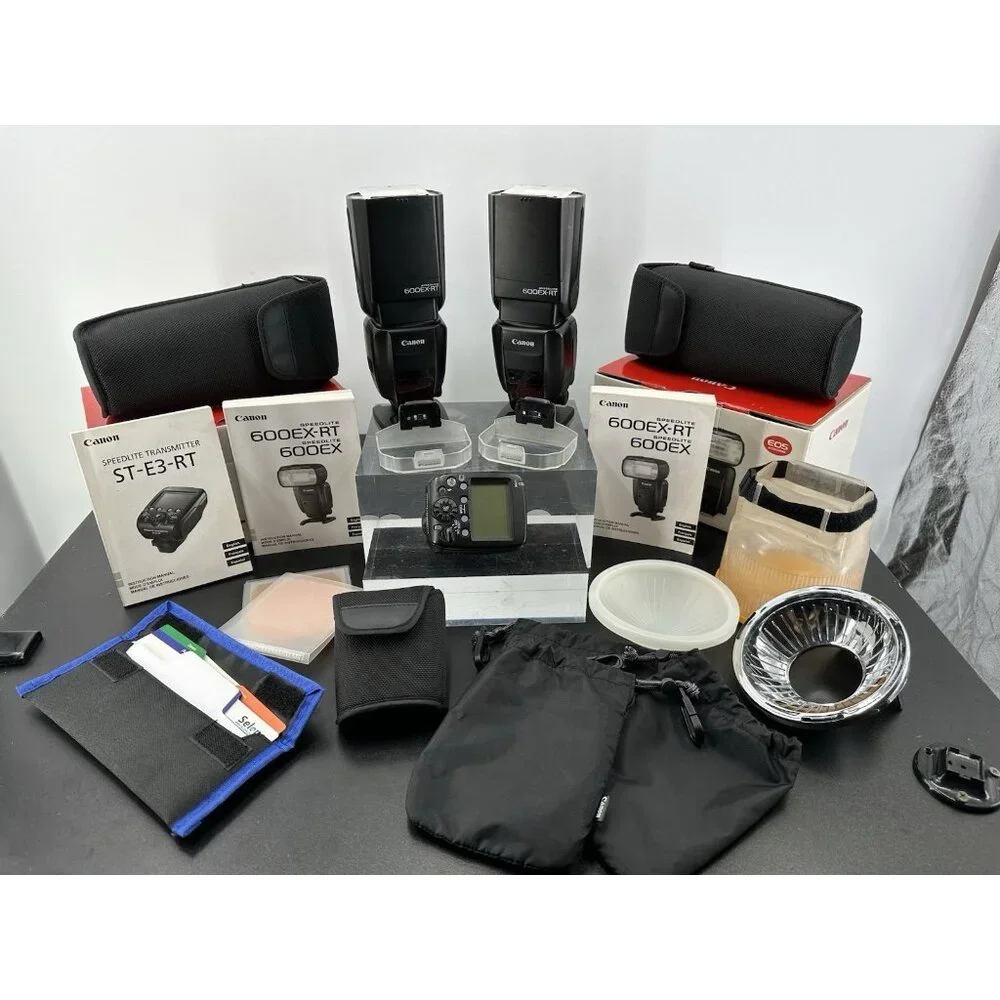 Canon Flash Bundle: Two Speedlite 600EX-RT & Speedlite Transmitter ST-E3-RT